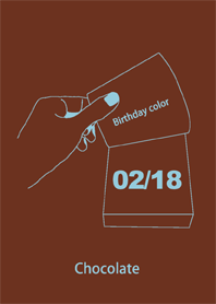 Birthday color February 18 simple: