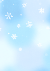 ふわふわの雪の結晶