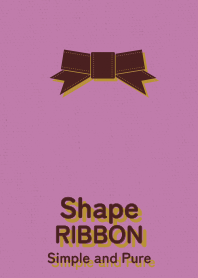 Shape RIBBON pink choc