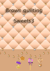 Brown quilting(Sweets3)