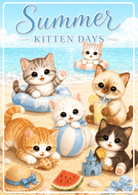brown Summer Kitten Days