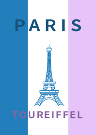 フランス パリ エッフェル塔 紫色 ピンク