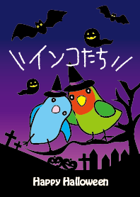 Cute parakeets 5 Halloween