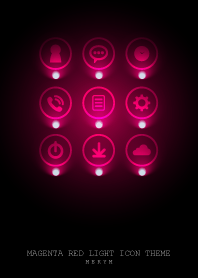MAGENTA RED LIGHT ICON THEME 2