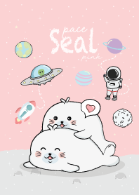 Seal On Space Pink