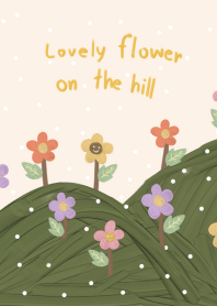 Lovely flower on the hill