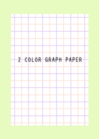 2 COLOR GRAPH PAPER-PINK&PUR-YEL GREEN