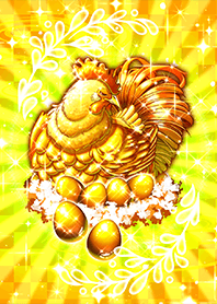 Exorcise evil and good luck, golden egg
