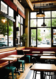 Cozy Coffee shop 6C425f