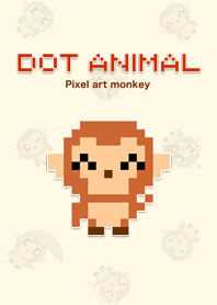 Pixel art monkey