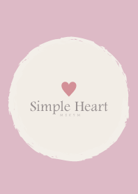 Simple Heart-Dusky Pink.MEKYM 26