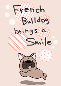 French bulldog brings a smile brown