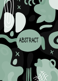 Abstract Shapes Summer Green Black