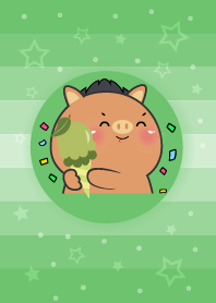 Simple  Boar Love Green Theme