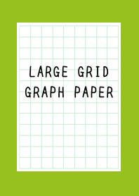 LARGE GREEN GRID GRAPH PAPER-LEAF GREENj