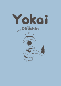 Yokai chochin Smoke blue