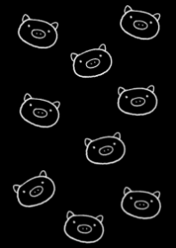 ぶた【黒・ペア＆夏】