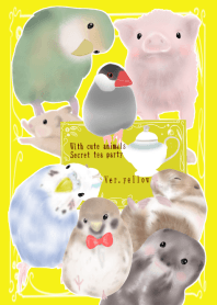 With cute animals tea party Ver.yellow
