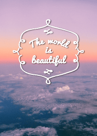 The world is beautiful-The morning sun-