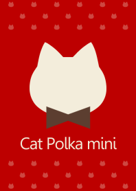 Cat Polka mini[Red]