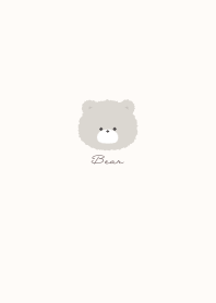 Simple Bear White Beige Brown