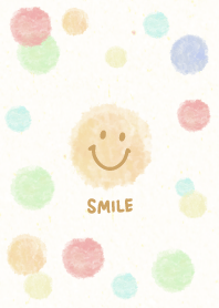 Aquarelle polka-dot patterns Smile