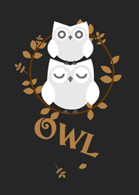 Pure white owl