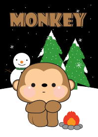 Monkey Winter Season Theme