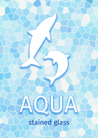 AQUA stained glass