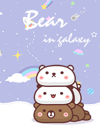Three Bear in galaxy pastel