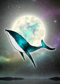 Moon, whale and sagittarius JPN