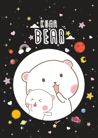 Kuma Cute Galaxy Black