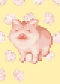 猪随机主题 Pixel Yellow04