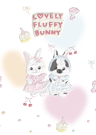 Lovely fluffy bunny (beige ver.)
