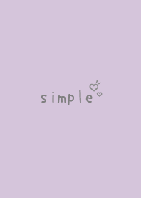 simple heart Theme Happy purple