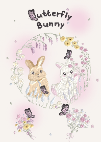 Butterfly bunny (beige ver.)