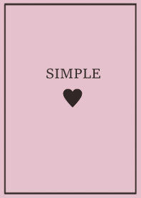 大人のシンプルハート =black pinkpurple=