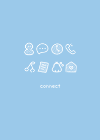 Fashionable hand-painted icon blue28_2