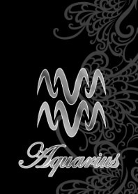 水瓶座艺术线条 1 黑色