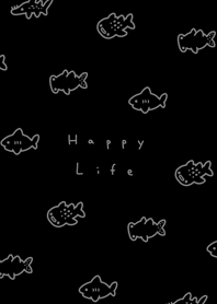 Small Shark(pattern)-black gray.