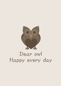 Brown love owl