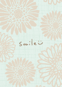 Large flower beige15 from Japan