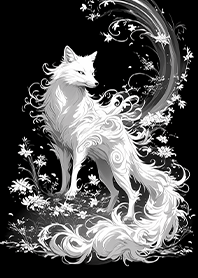 ⭐️墨焰花韻白狐王❤️