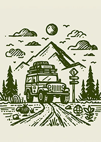 越野探險-四驅越野車與森林露營