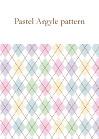 Pastel Argyle pattern.