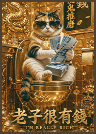 Good luck! A wealthy cat! 1R