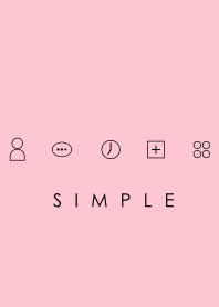 シンプル（ブラック ピンク）V.5