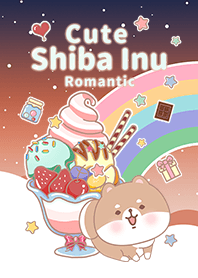 Shiba Inu Galaxy sweets Gradient sunset