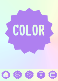 purple color rainbow  M16