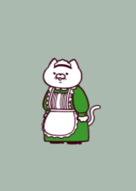 Housemaid cat.(dusty colors05)